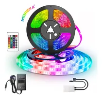 Comprar Moreka Kit De Tira De Luces Led Que Cambia De Color Con Control Remoto De 5 Metros, Iluminación Polarizada, Adecuado Para Tv, Computadora, Monitor, Cine En Casa, Decoración De Bricolaje Para Automóvil