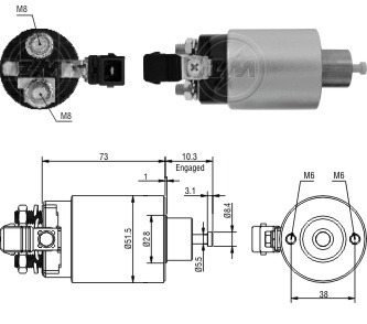 Solenoide Arranque Chevrolet Blazer S10 35893