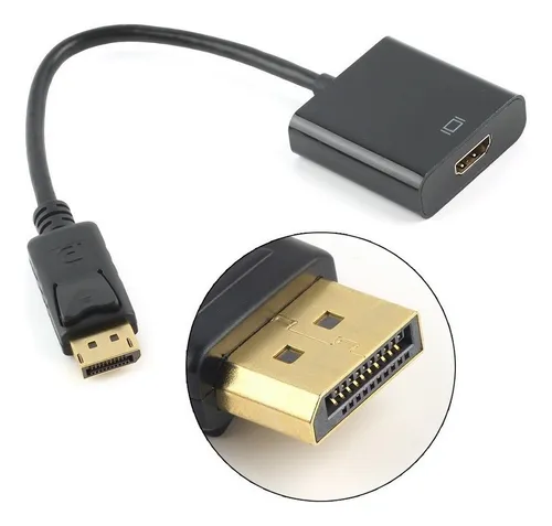 Adaptador Displayport A Hdmi P/ Conectar A Proyector Monitor