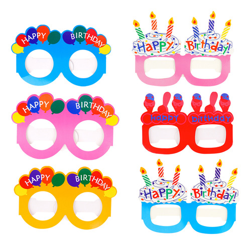 Gafas De Cumpleaños Para Maquillaje, 24 Unidades