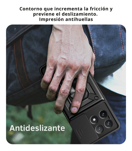 J Funda Para Redmi Note Poco Case Shock + Mica Cristal