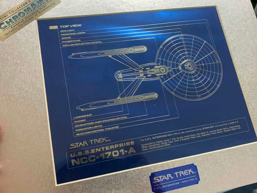 Star Trek U.s.s. Enterprise Ncc-1701-a Chromart Metalizada