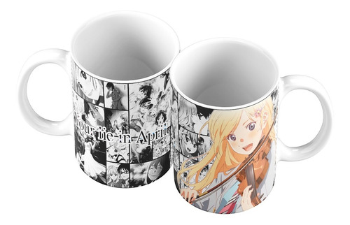 Taza Mug 11oz Anime Your Lie In April Shigatsu Wa Kimi Kaori