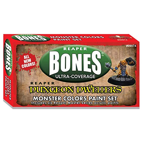 Juego De Pinturas Monster Colors Dungeon Dwellers Bones Reap