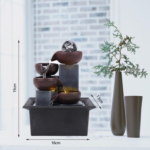 Jed ® Fuente Zen De Relajación Con Luces Para Interiores