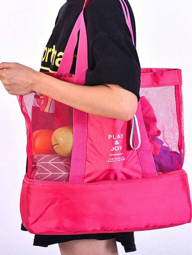 Bolso Playero Térmico Fucsia