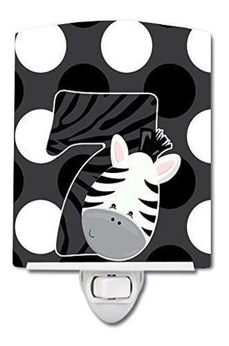 Caroline's Treasures Bb9014cnl Zoo Month 7 Zebra Ceramic Nig