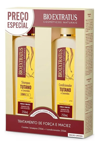 Shampoo + Condicionador Bio Extratus Tutano 250ml Cada