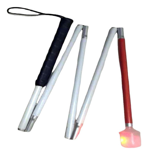 Bastón For Caminar Ciego Plegable Con Punta De Con Luz