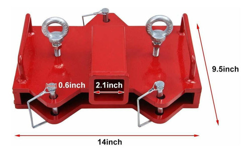 Elitewill Receptor Enganche Remolque 2 Para Carretilla