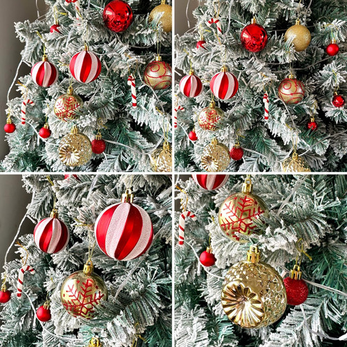 Juego De Adornos Para Árbol De Navidad,adornos De Bolas De