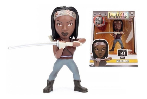 The Walking Dead Figura Muñeco Metal Die Cast Michonne 10 Cm