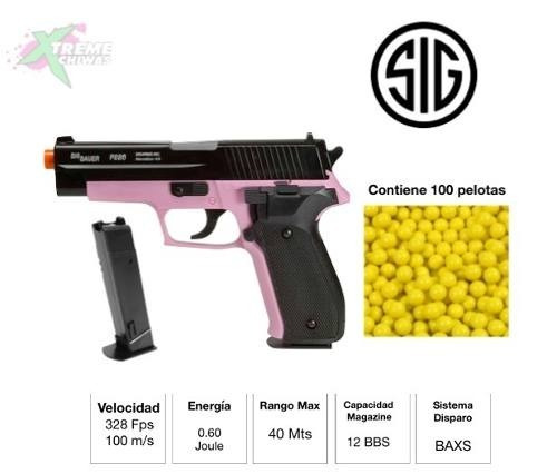 Pistola Airsoft Spring Sig Sauer P226 Marcadora Bbs 6mm Xtrm