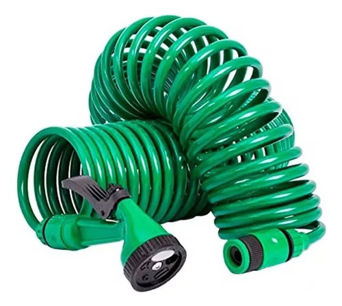 Manguera Espiral 30m Con Pistola Rociador Jardin Extensible