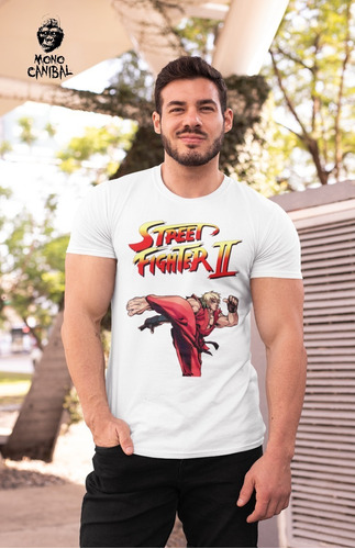 Camiseta Gamer Video Juego Street Fighter 2 R3 Unisex