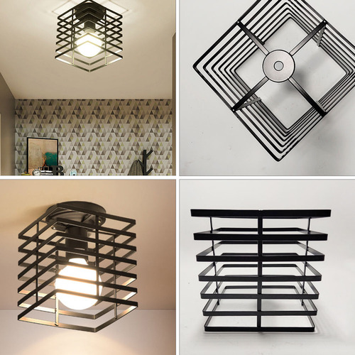 Luces Colgantes Lámpara Retro Minimalista De Hierro Lámpara