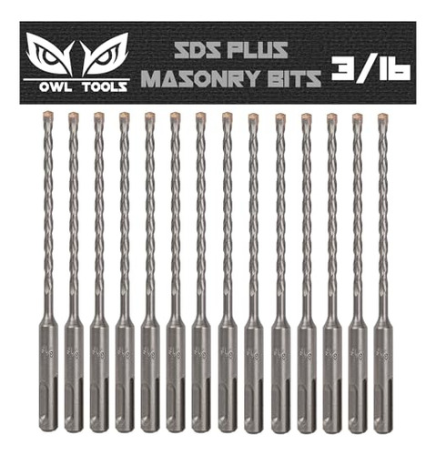 Herramientas Propias Sds Plus 3/16 Inch Masonry Drill Bits (