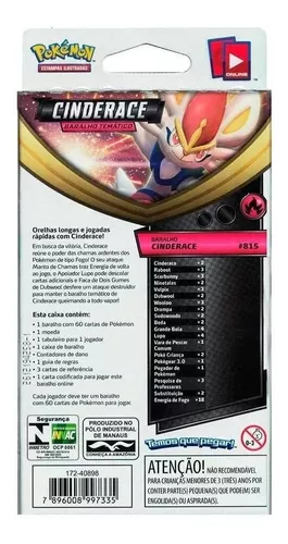 Jogo de Cartas Pokémon - Deck Espada e Escudo - Rillaboom - Copag