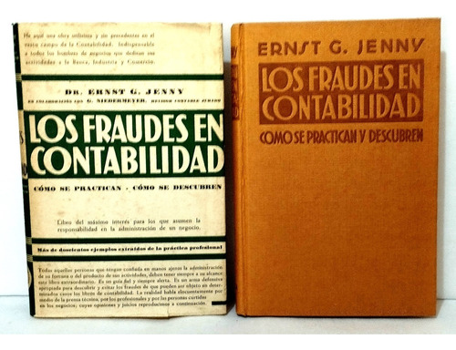 Los Fraudes En Contabilidad - Dr. Ernst G. Jenny 1963 Iberia