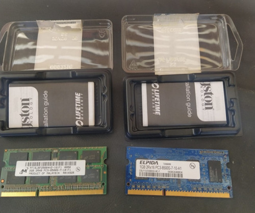 Memorias Ram Ddr3 Sodimm Notebook - 2 Gb + 1 Gb