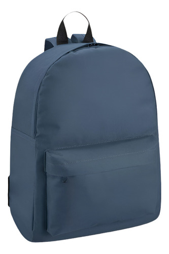 Mochila Reforçada Notebook Escola Trabalho Unissex 13l Cor Azul Desenho do tecido Lisa