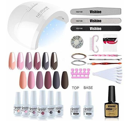 Kit Para Uñas En Gel Con Herramientas Basicas Elegantes