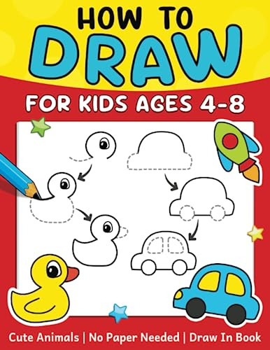 Book : How To Draw For Kids (no Paper Needed) Step By Step.