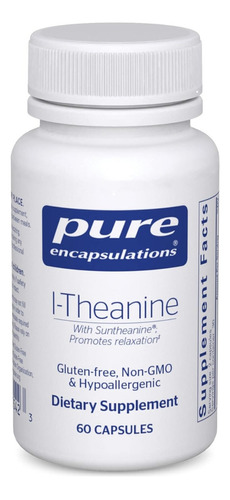 L-teanina Pure Encapsulations 60 Cápsulas