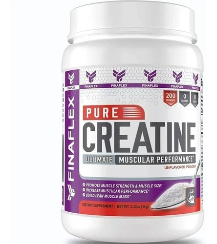 Creatine Pure 1 Kg - 200serv Finaflex Masa Muscular Fuerza