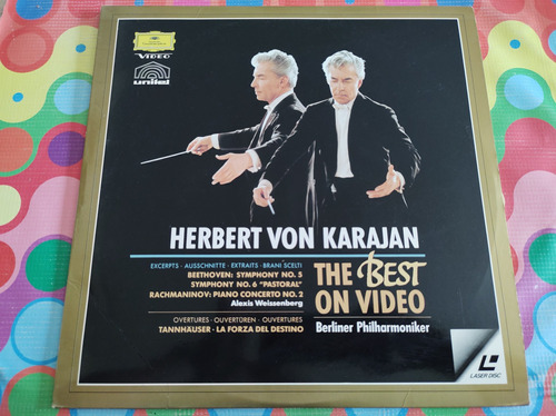 Herbert Von Karajan Lp The Best On Vídeo Láser Disc W