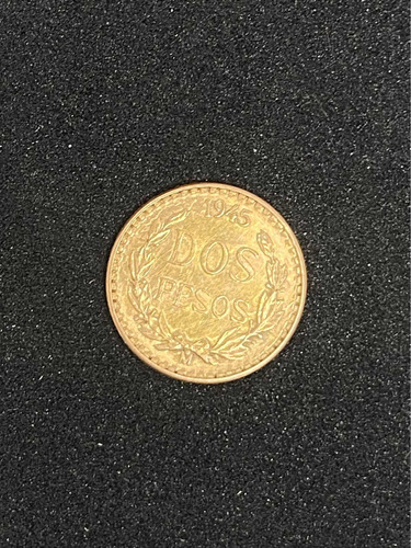 Moneda De Oro 2 Pesos - 1945 - México