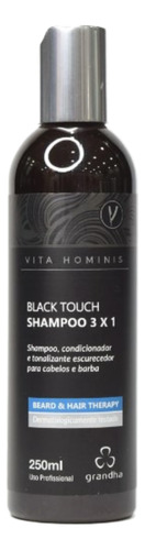 Shampoo Tonalizante E Escurecedor Para Barba E Cabelo 250ml