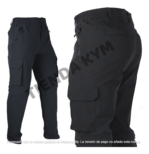 Pantalón Táctico Desmontable Secado Rápido, Cortavientos