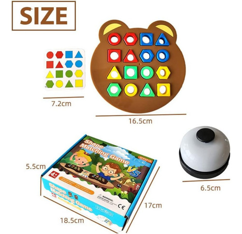 Juego Emp Formas - Sensorial Color, Puzzle Edu 2 Jug