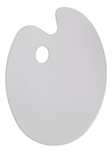 Paleta Gode Acrilica Oval 20x30 Luarte Branca