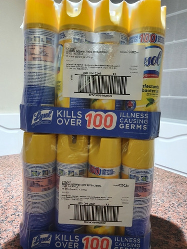 Lysol Spray Caja Con 12 Botes
