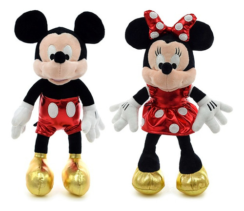 Combo Mickey Y Minnie Brillosos 30cm - Phi Phi Toys