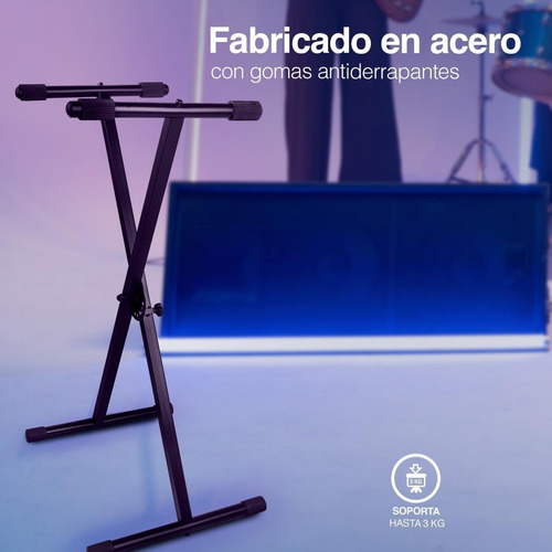 Imagen 8 de 9 de Stand Metálico Kaiser Para Teclados Std-3030 Muy Ligero