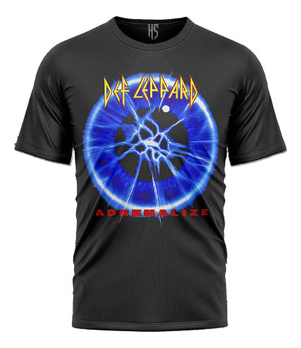 Playera Def Leppard Color Negro Rock