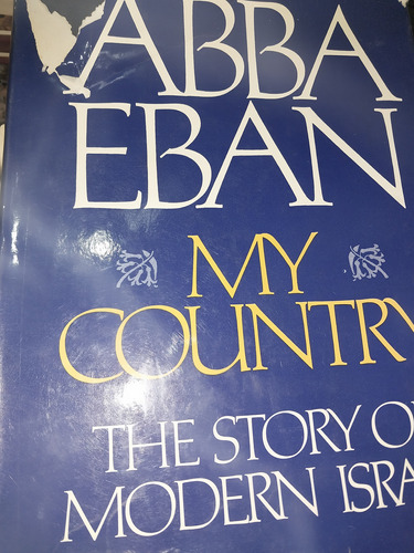 Libro En Inglés Abba Eban My Country Story Of Israel C3