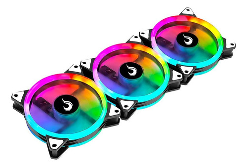 Kit 6 Fan Ventoinha Cooler Rise Mode Argb Energy C/ Controle