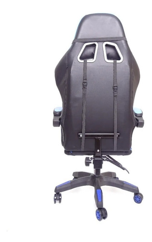 Imagen 9 de 10 de Silla Gamer Profesional Reclinable Natpro Azul / Roja