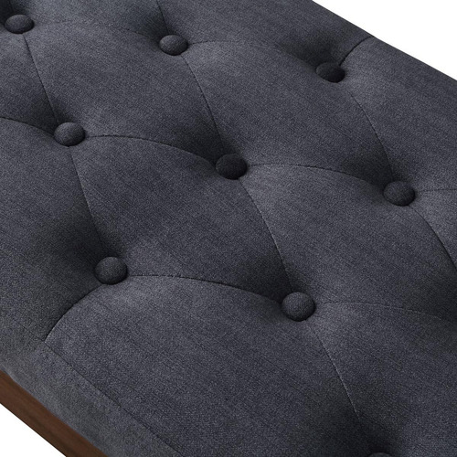 Banco Tapizado Patas De Madera Maciza, Otomana Asiento ...