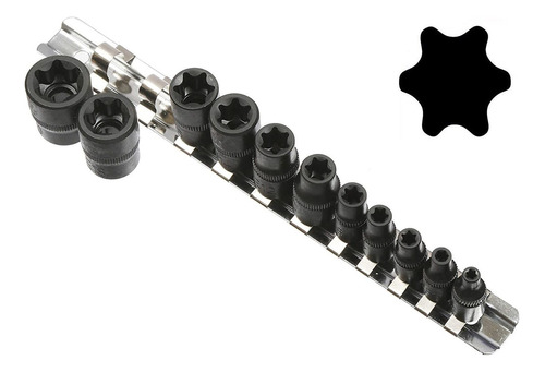 11 Pieza De Puntas Torx Hembra Herramientas E Socket Set Au