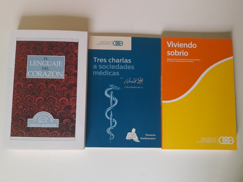 Libros, Lenguaje Del Corazón, 3 Charlas, Y Viviendo Sobrio