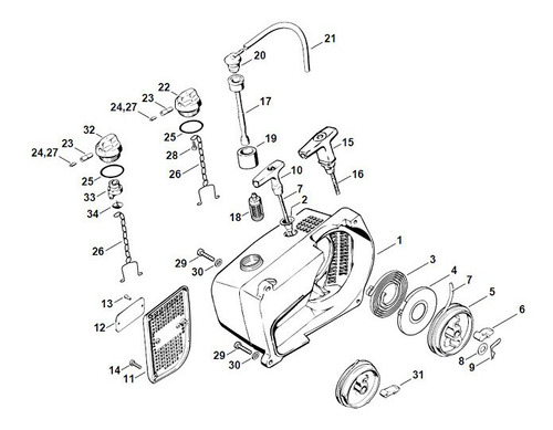 Despiece motosierra stihl