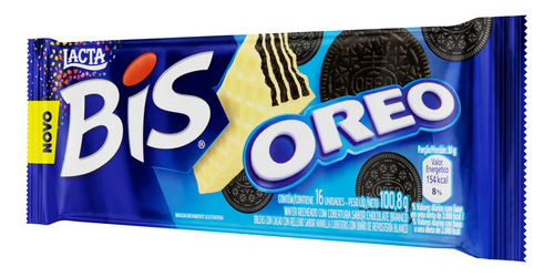 Imagem 3 de 5 de Bis Oreo Cobertura Chocolate Branco Lacta 100,8g