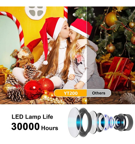 Portable Projector With Wifi Yt200 Smartphone Compatible