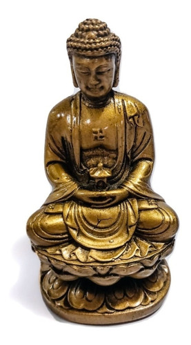 Figura De Resina - Buda Meditando - 10cm