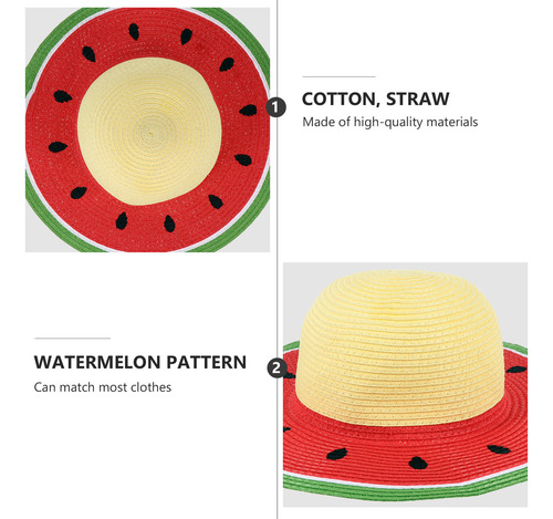 Sombrero De Sandía Práctico Y Exquisito Para Padres E Hijos,